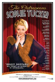 Poster for The Outrageous Sophie Tucker movie featuring great-grand-niece, Lois Young-Tulin, Ph.D.